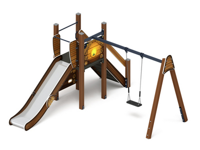 Детская игровая площадка Уютный эко-дворик-3