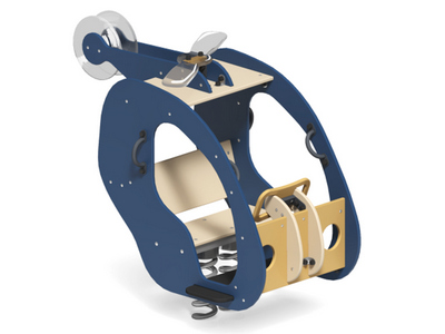 Качалка на двойной пружине Яркий вертолётик 1