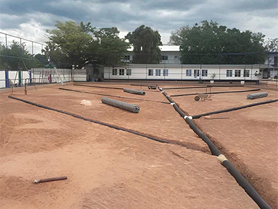 Устройство дренажной системы 