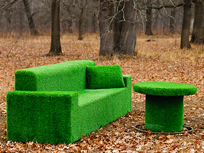 Топиари композиция диван и стол - газон Eco