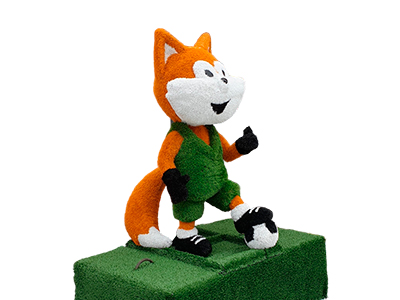 Топиари лисенок Футболист, h=160 см - газон Eco