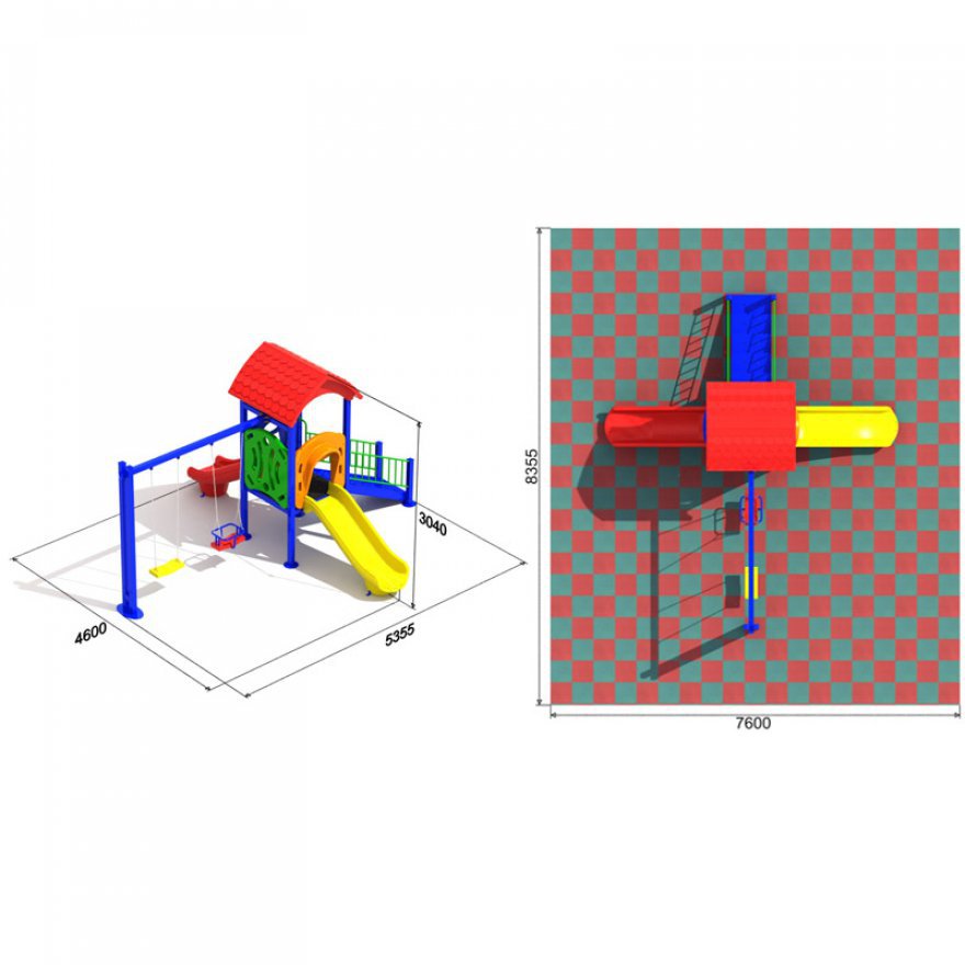 Детская игровая площадка Сочетание 2.1 - вид 4