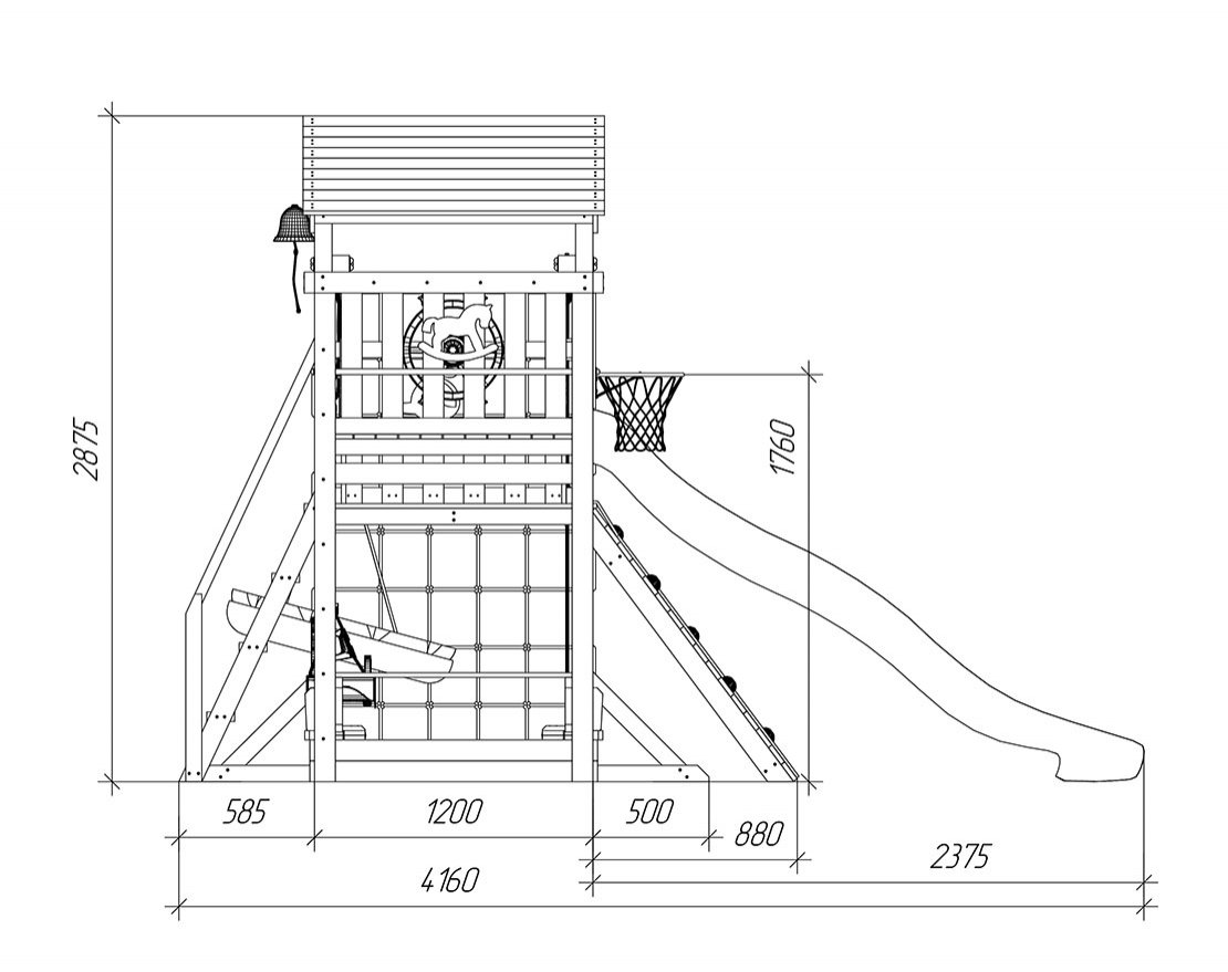 Детская игровая площадка Гарда 4 Вайлэнд - вид 3