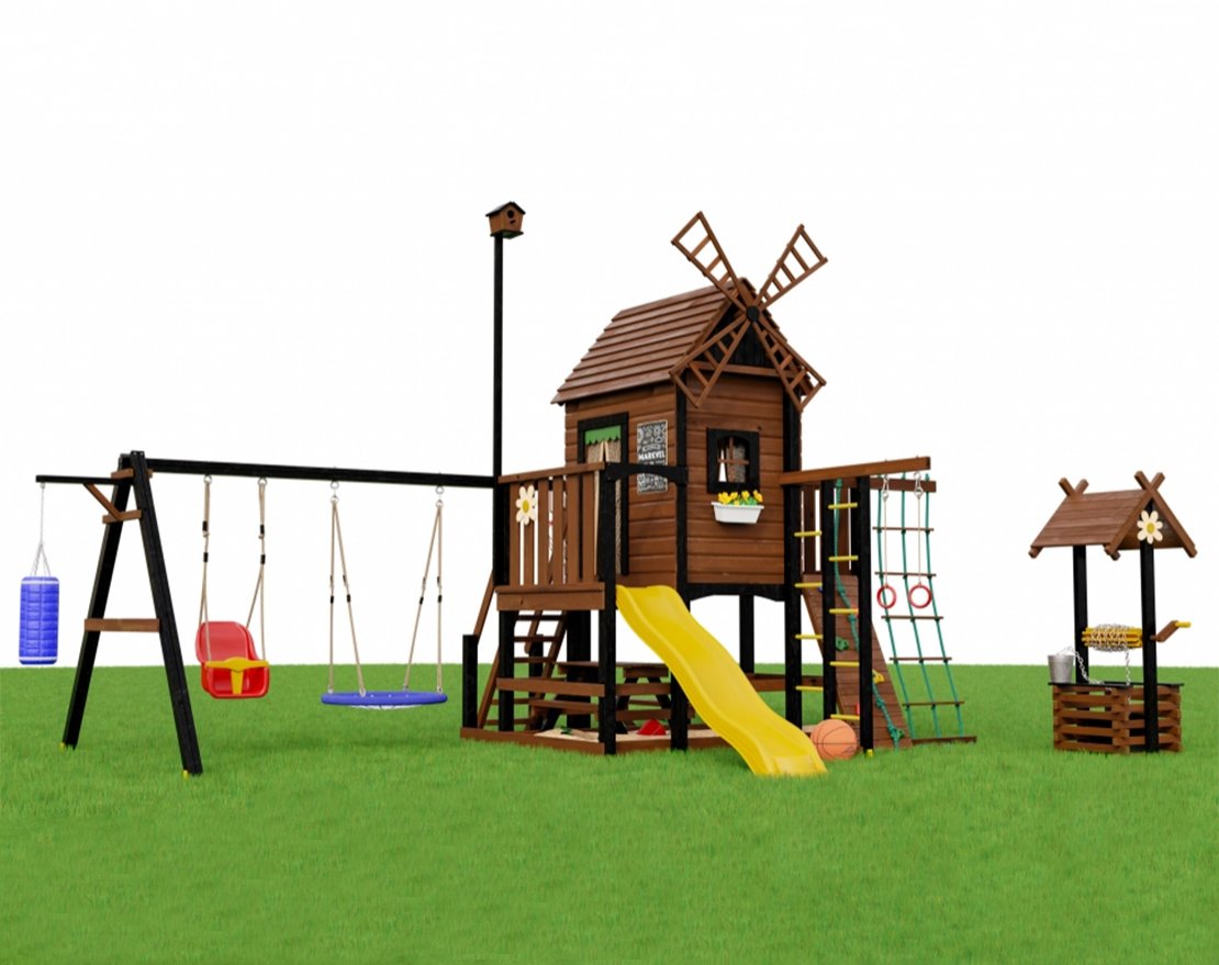Детская игровая площадка Мулен 2 с колодцем - вид 5