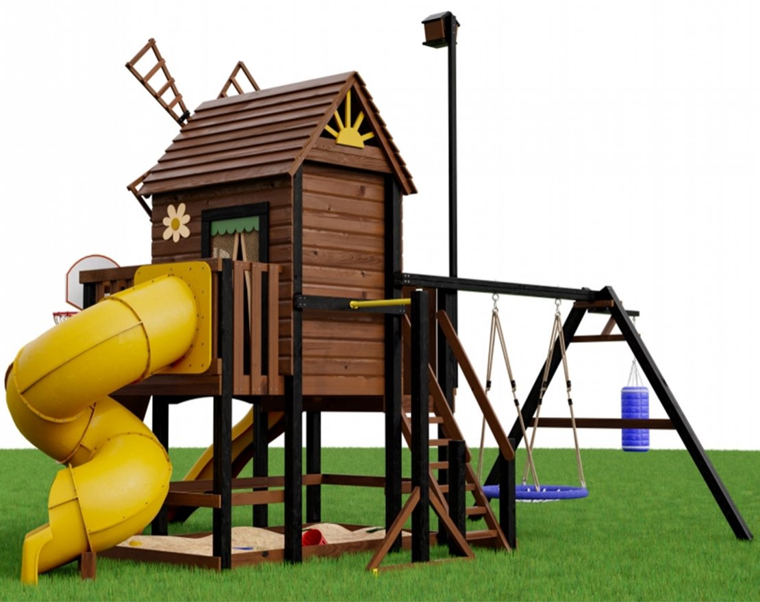 Детская игровая площадка Мулен 4 с колодцем - вид 4