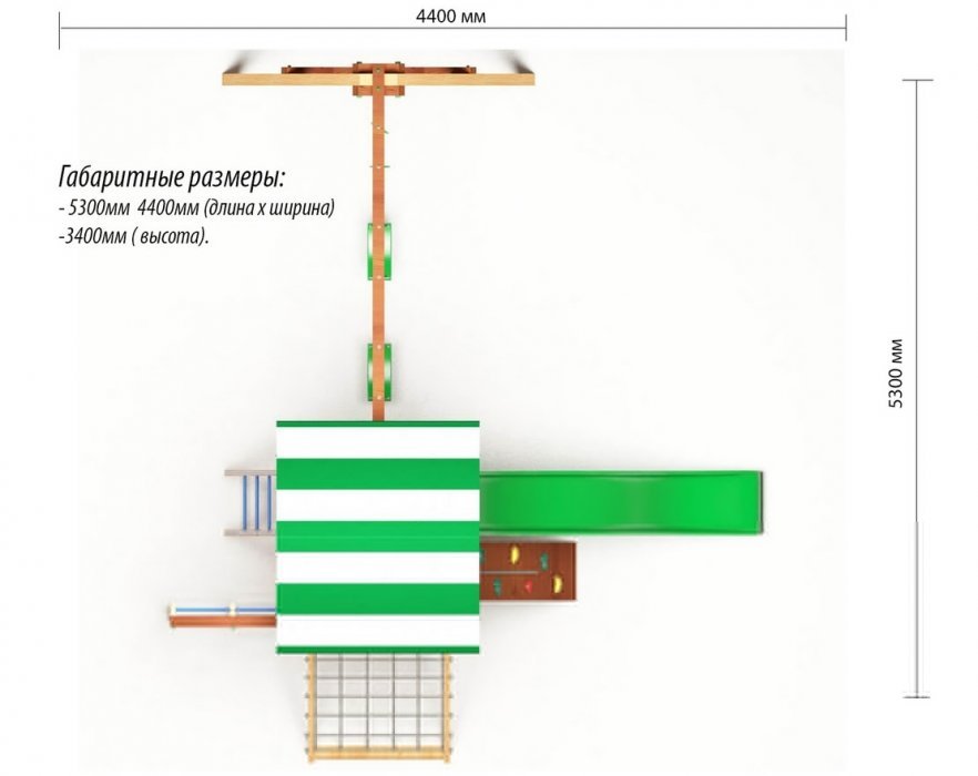 Детская игровая площадка Парус 4 - вид 2