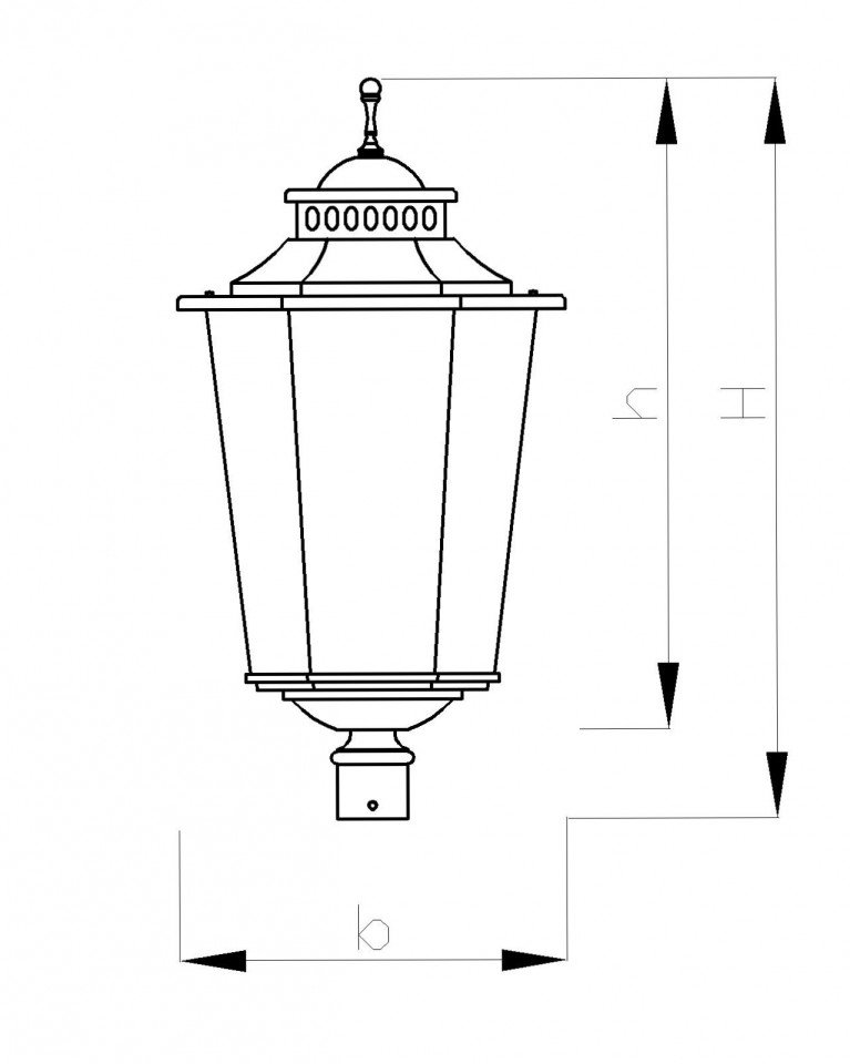 Светильник H-620 мм ГП5.2-А - вид 2
