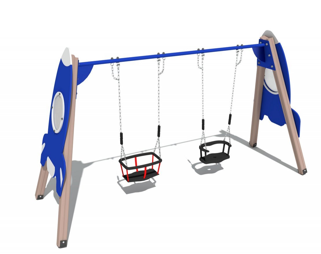 Качели деревянные Космонавт ИО 01164 - вид 2