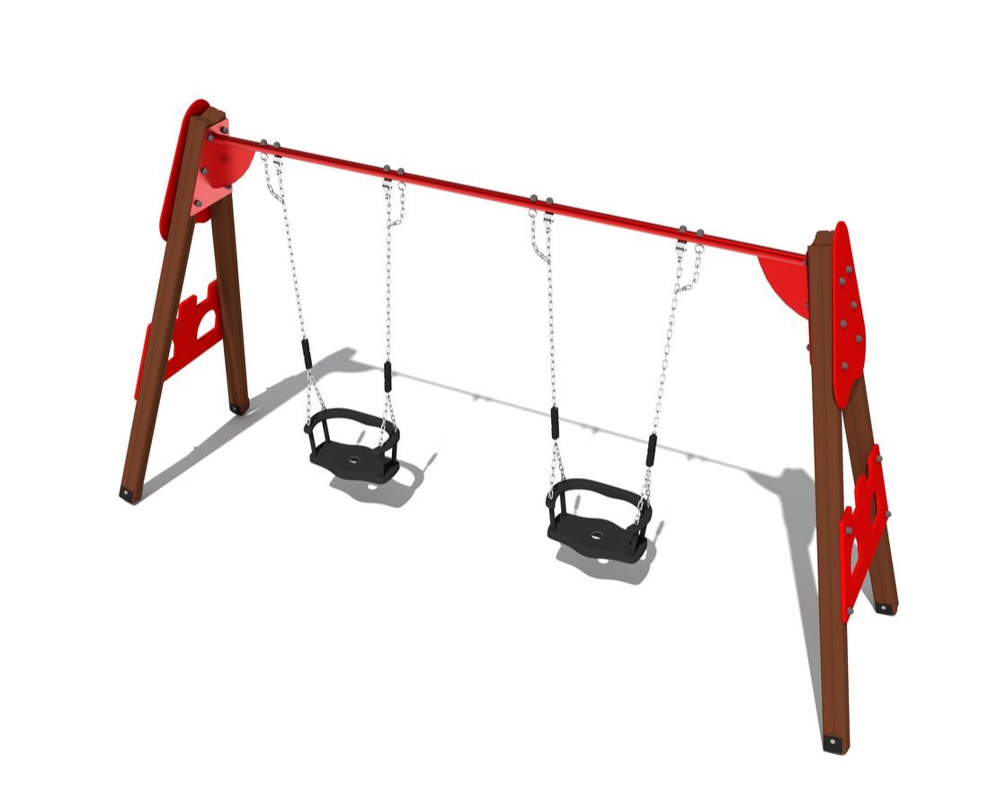 Качели деревянные Крепость ИО 01060 - вид 3