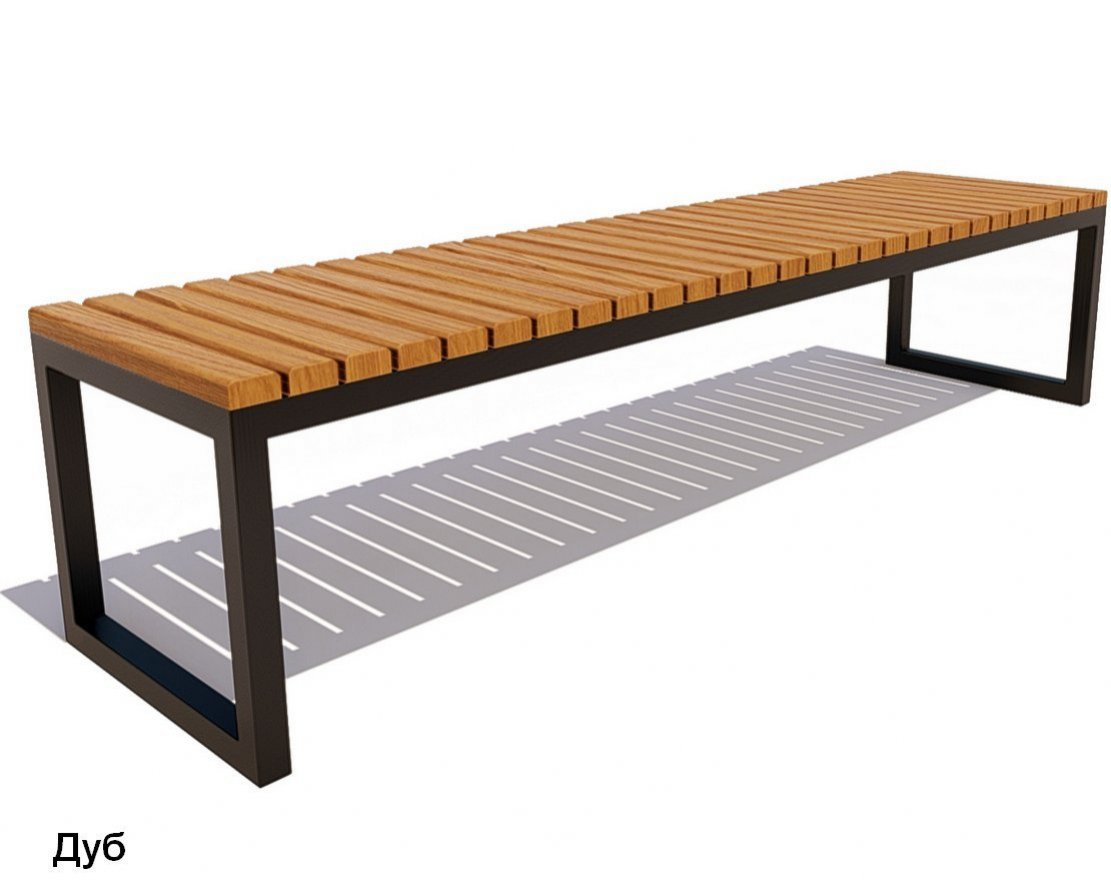 Скамейка уличная Нео, Лиственница - вид 4