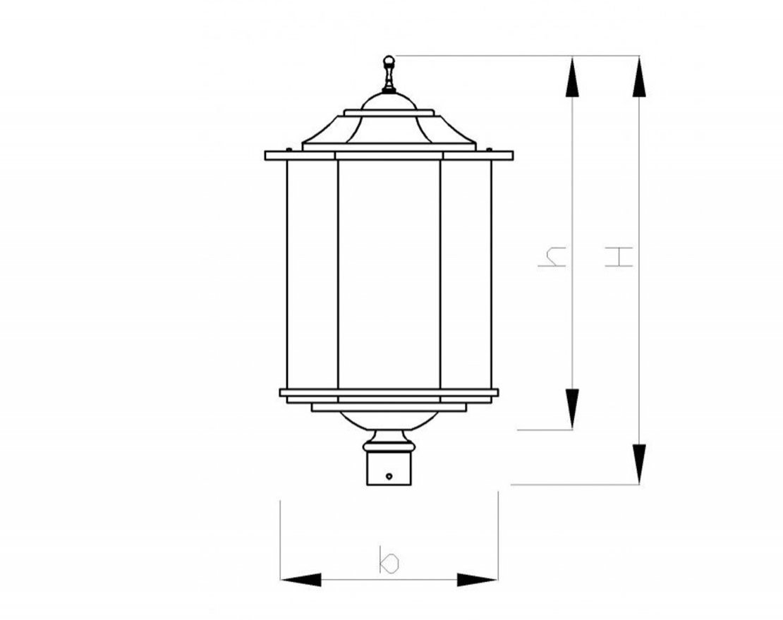 Светильник H-520 мм - вид 2