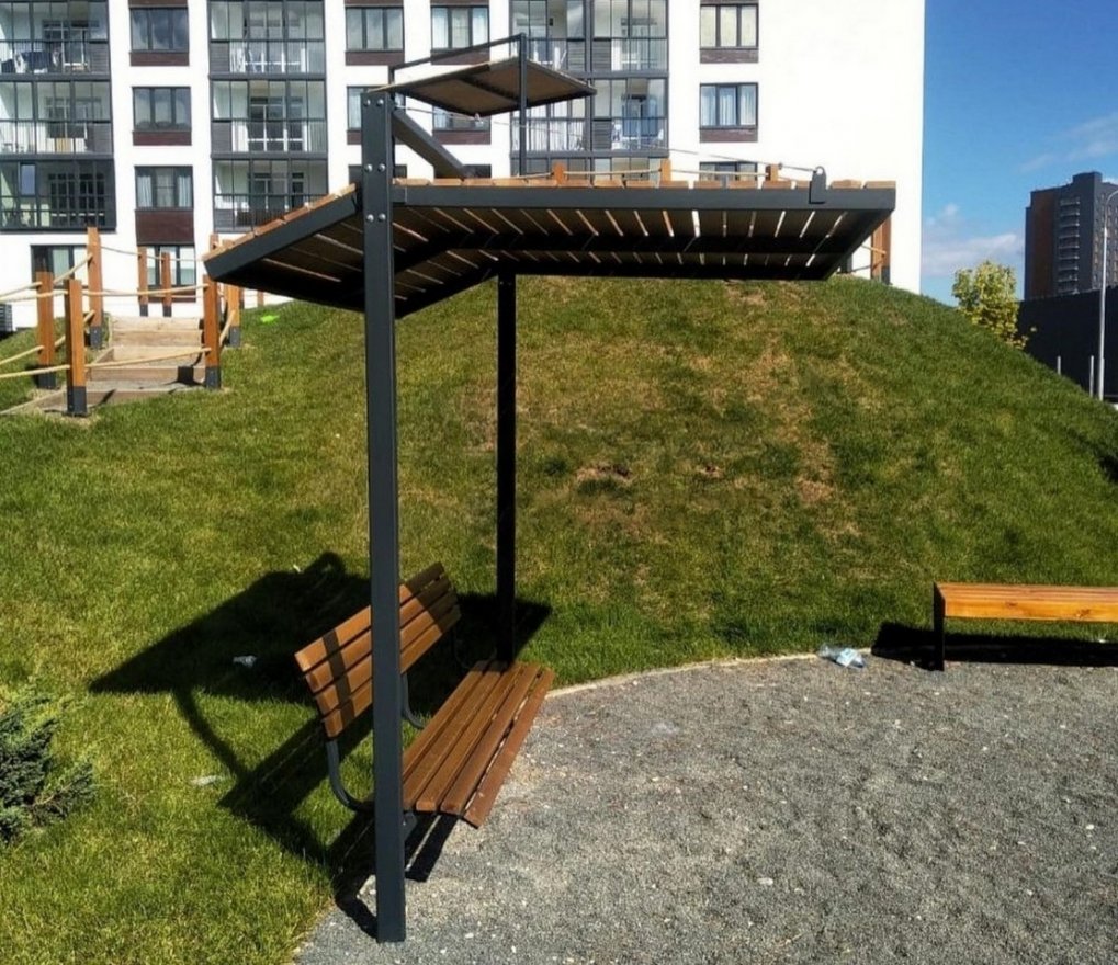 Теневой навес со скамейкой TORUDA 066 - вид 2